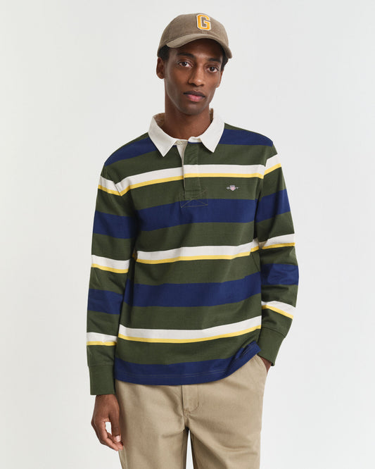 Chemise épaisse rugger rayée
