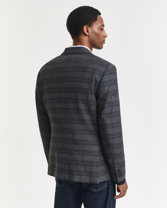 Slim-Fit-Sakko mit Glencheck-Muster
