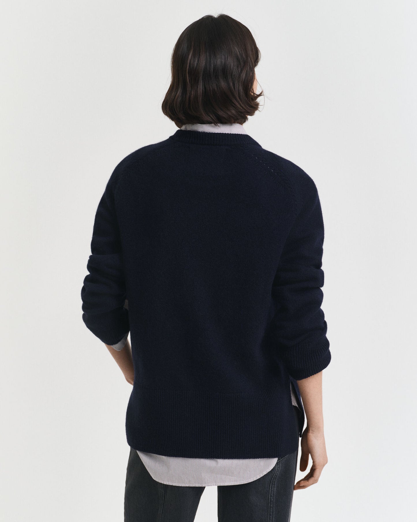 Pull ras du cou en doux mélange laine et cachemire