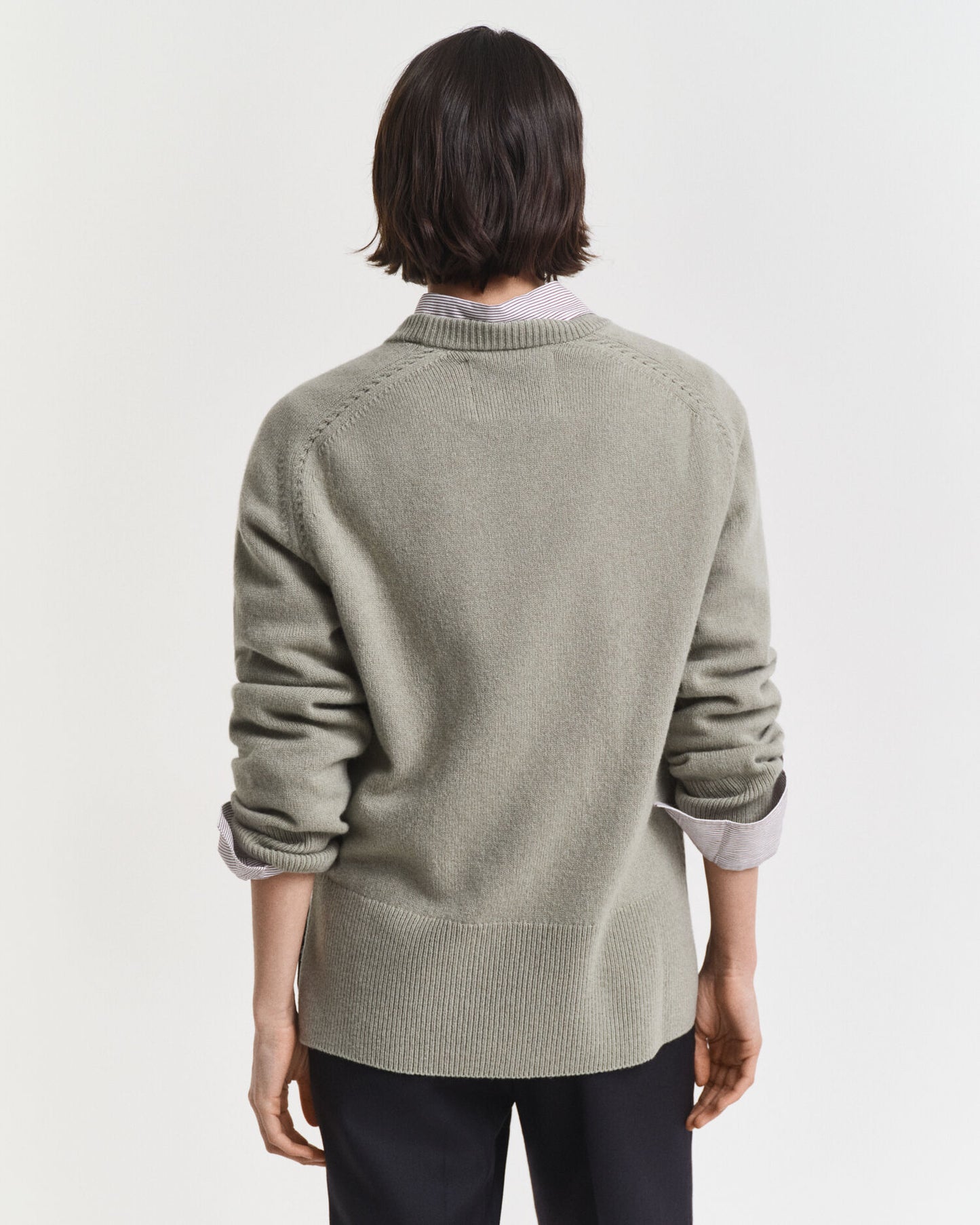 Pull ras du cou en doux mélange laine et cachemire
