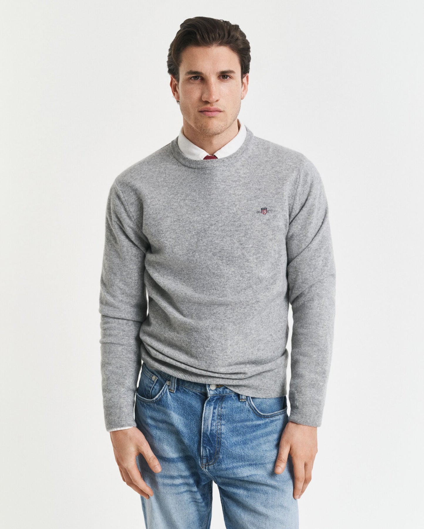 Pull ras du cou en laine d'agneau ultrafine