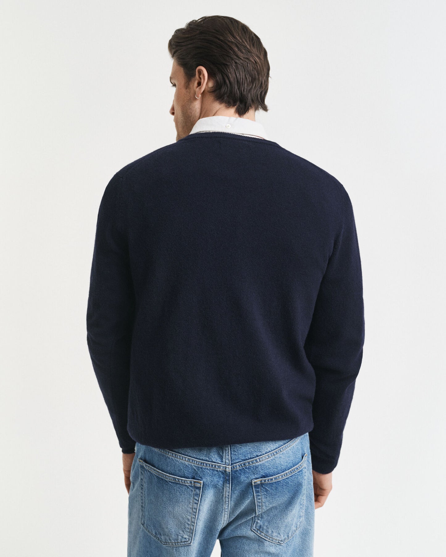 Superfeiner Lambswool V-Pullover