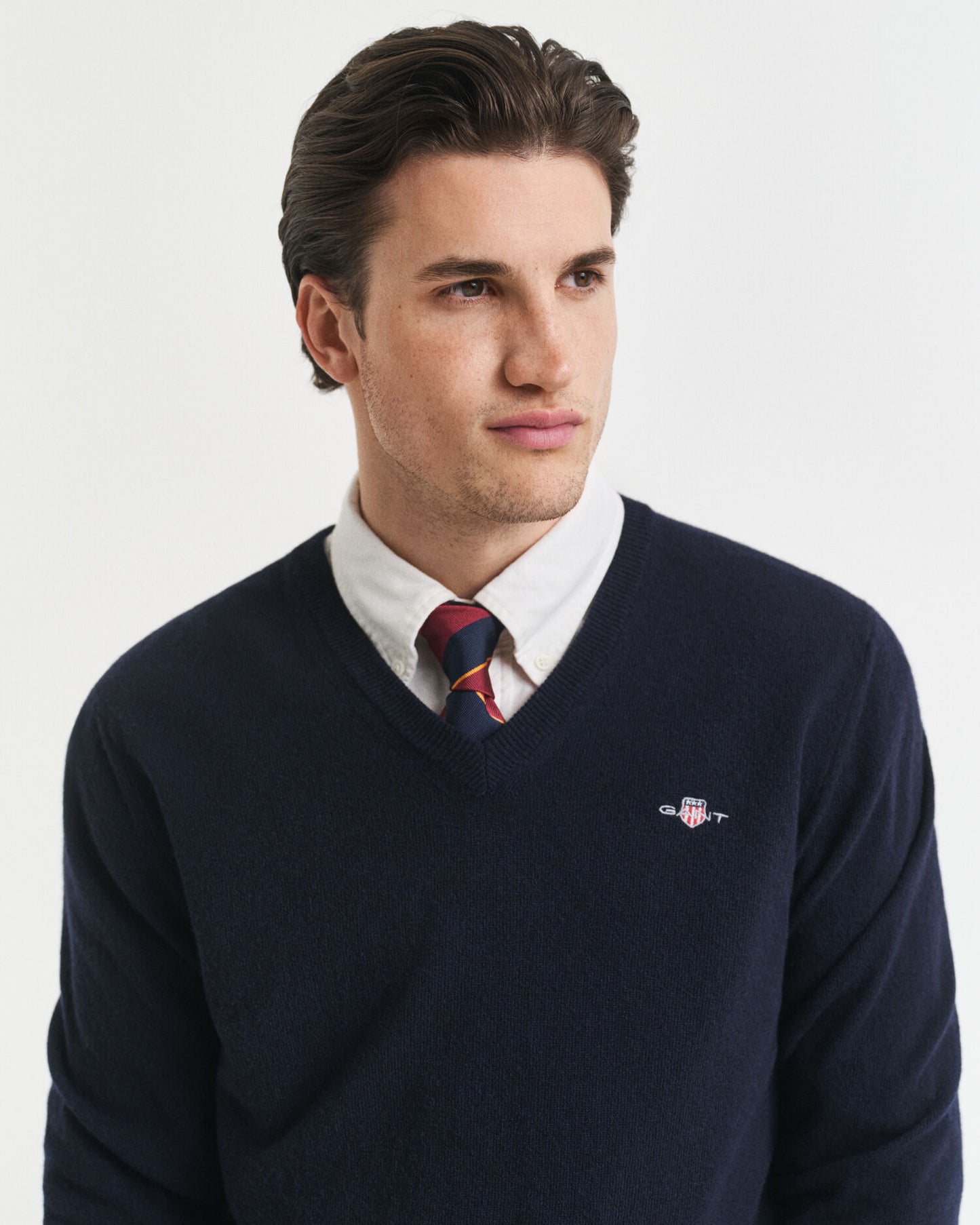 Superfeiner Lambswool V-Pullover