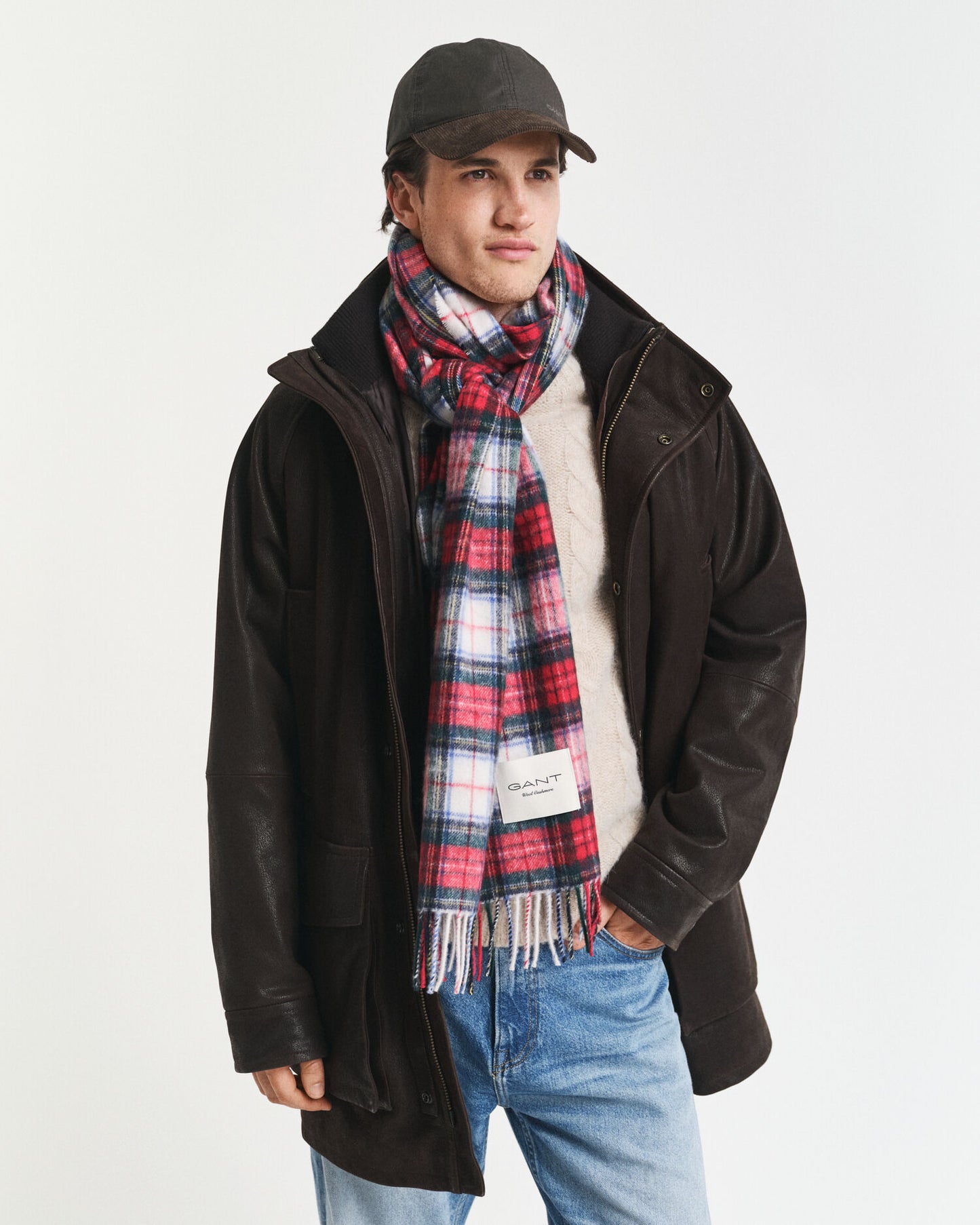 Tartan-Kaschmir-Mischschal