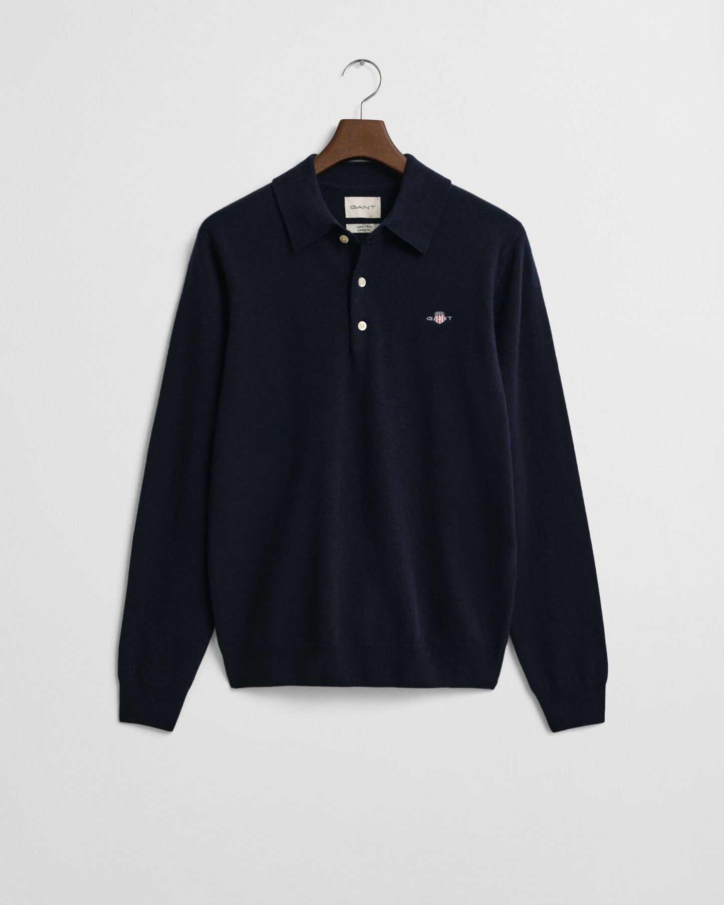 Polo-Pullover aus extrafeiner Lammwolle