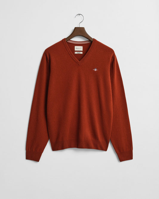 Superfeiner Lambswool V-Pullover
