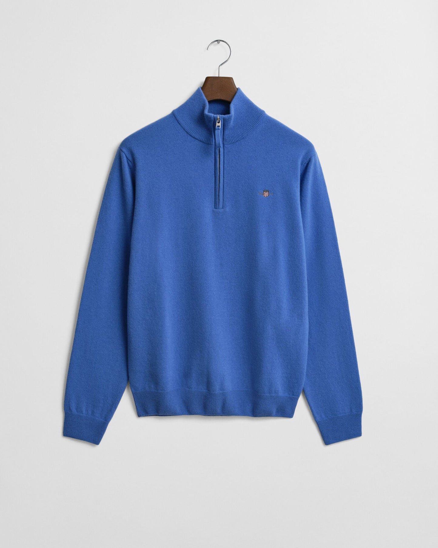 Pull demi-zippé en agneau de première qualité