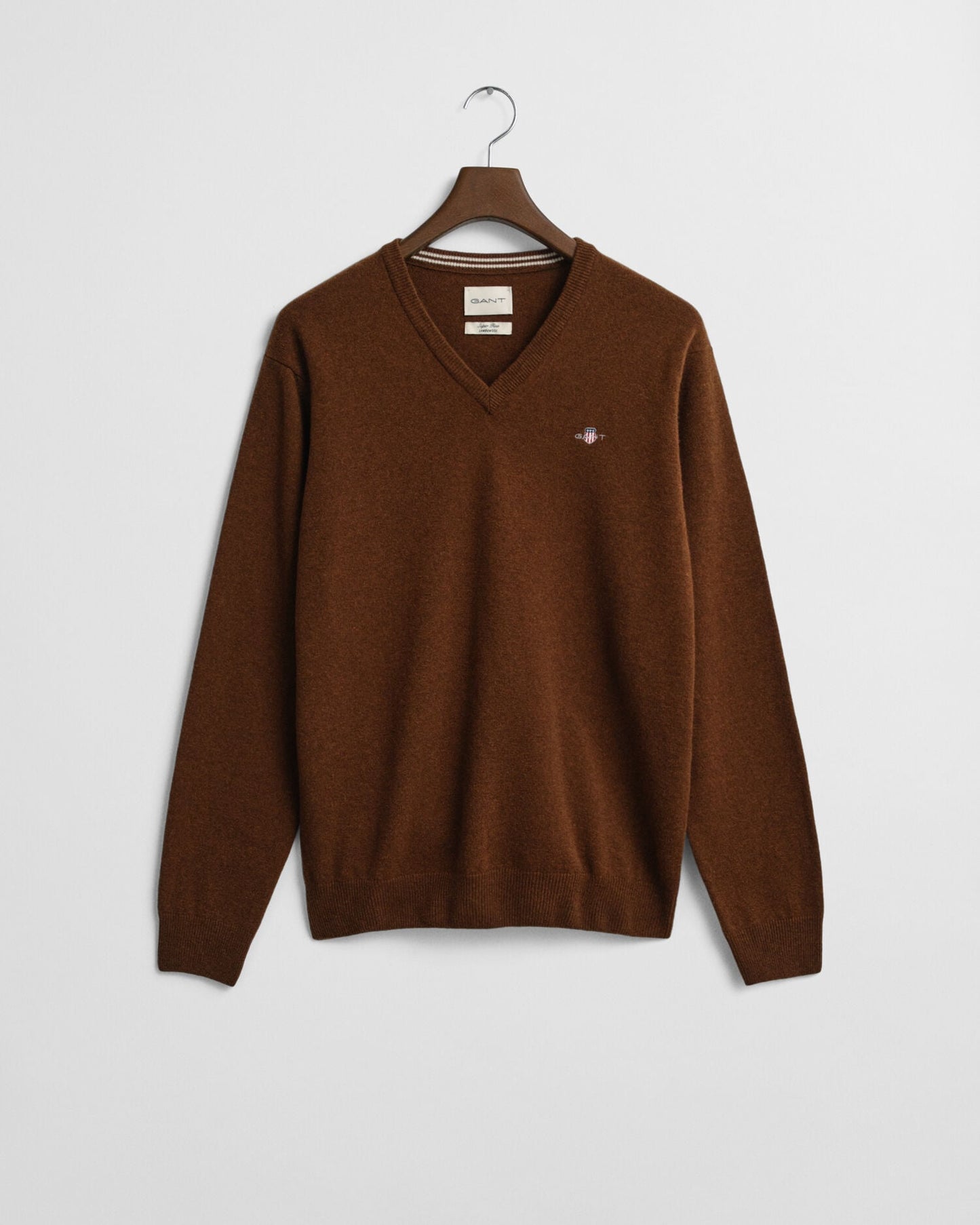 Pull col en V en laine d'agneau superfine