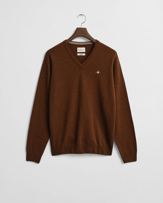 Superfeiner Lambswool V-Pullover