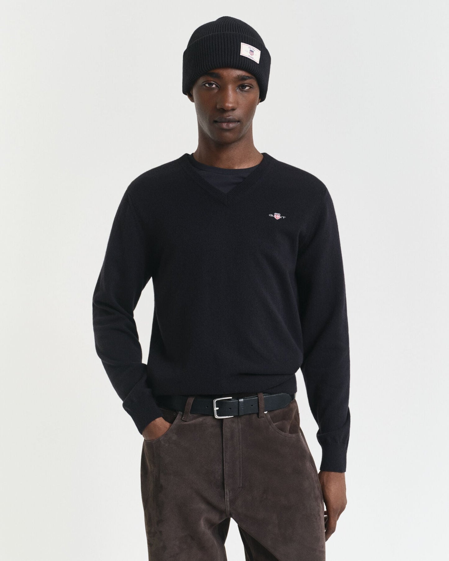 Superfeiner Lambswool V-Pullover