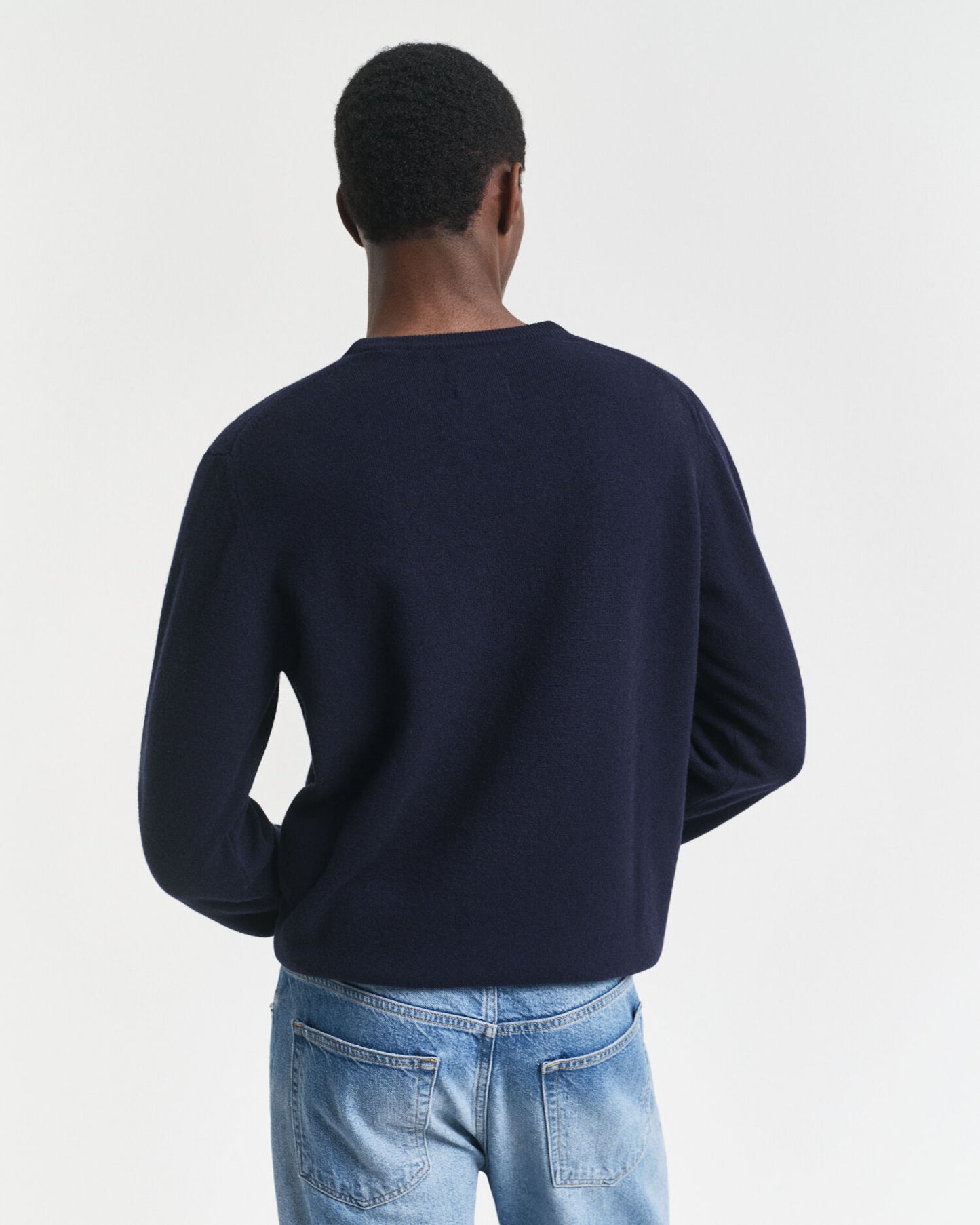 Feiner Lambswool-Pullover mit Rundhalsausschnitt