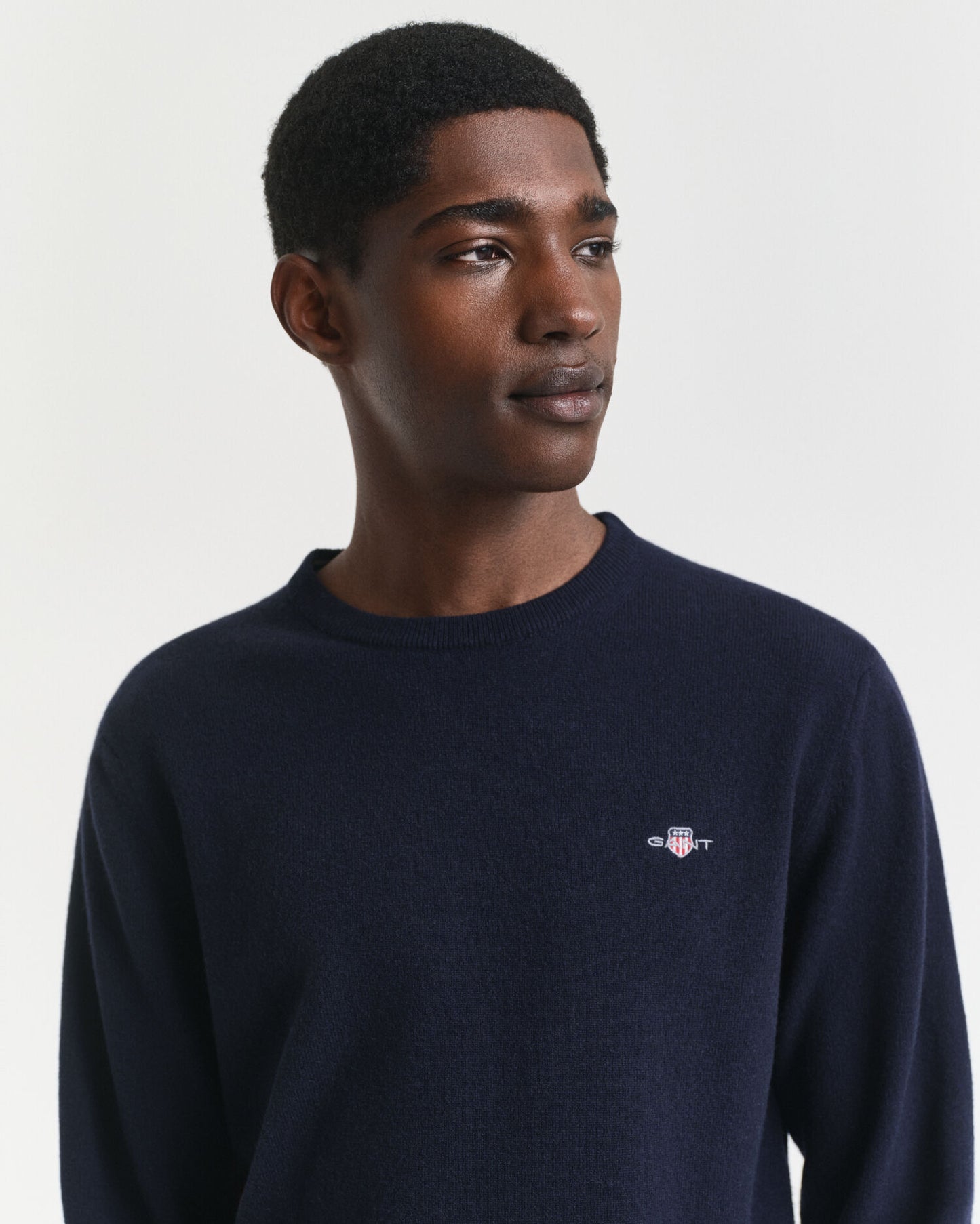 Feiner Lambswool-Pullover mit Rundhalsausschnitt