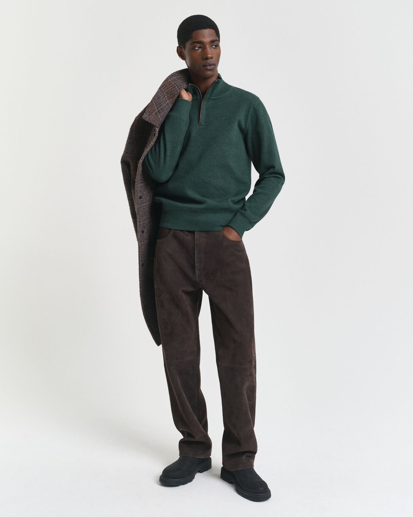 Sweat-shirt Sacker Rib à demi-glissière