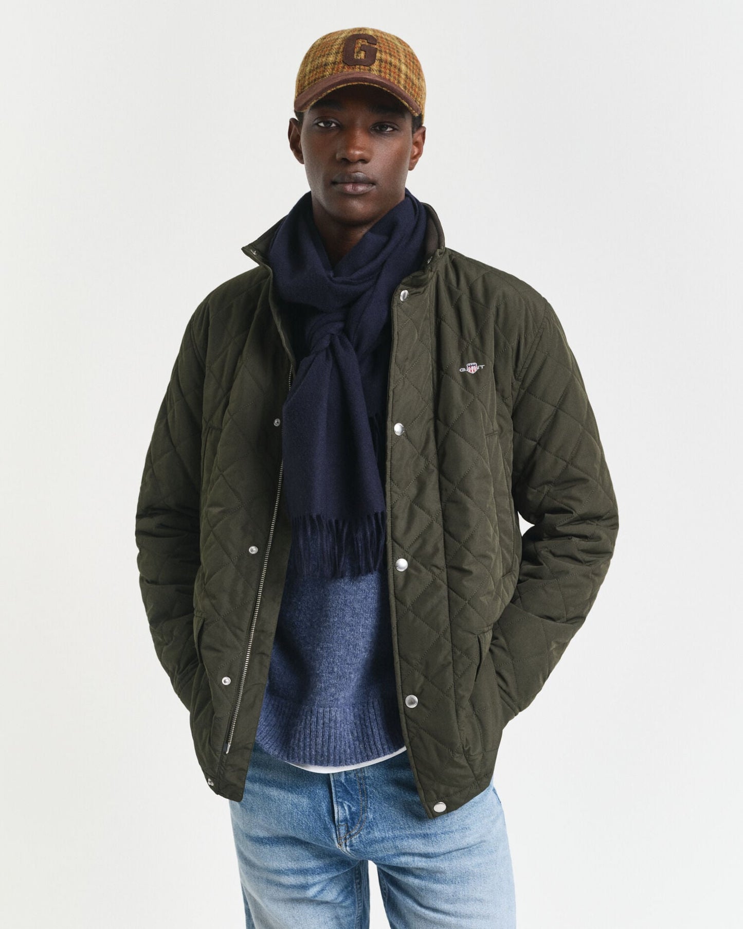 Gesteppte Windjacke Mittellang