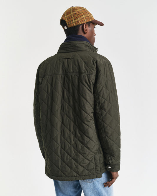 Gesteppter Windbreaker, mittellanger Schnitt