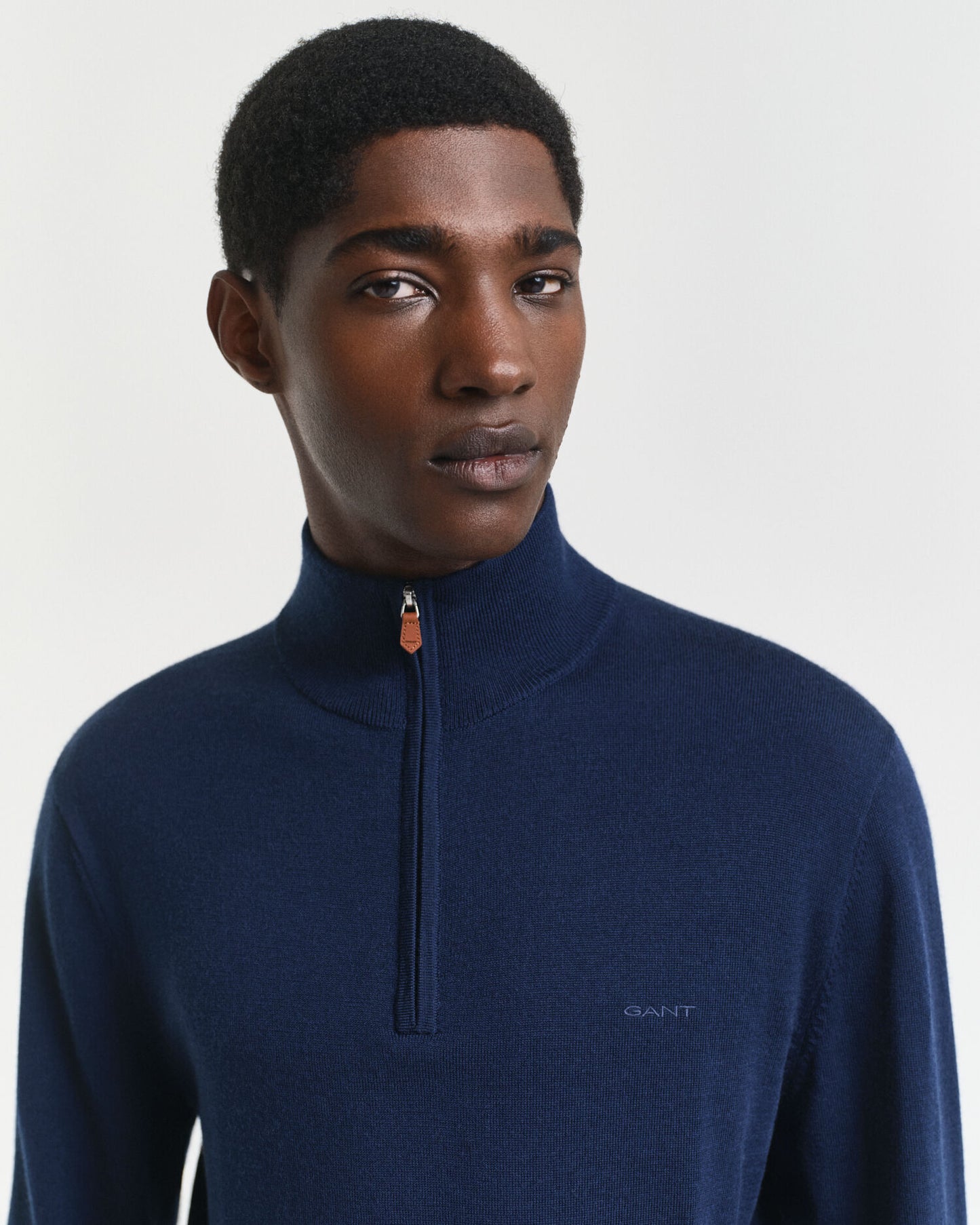 Pull demi-zip en laine mérinos extra-fine