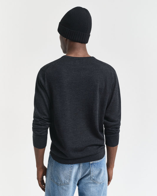 Pull en maille ras du cou 100 % mérinos extrafin