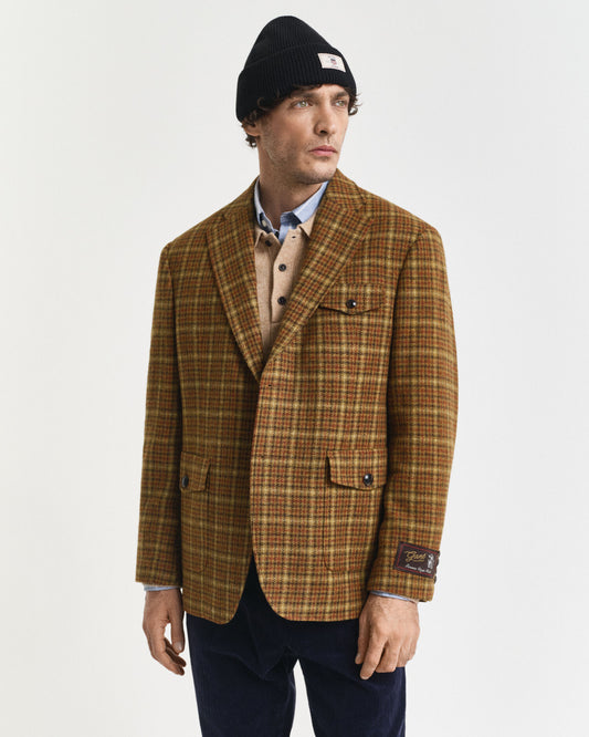 Karierter Tweed-Blazer in lockerer Passform