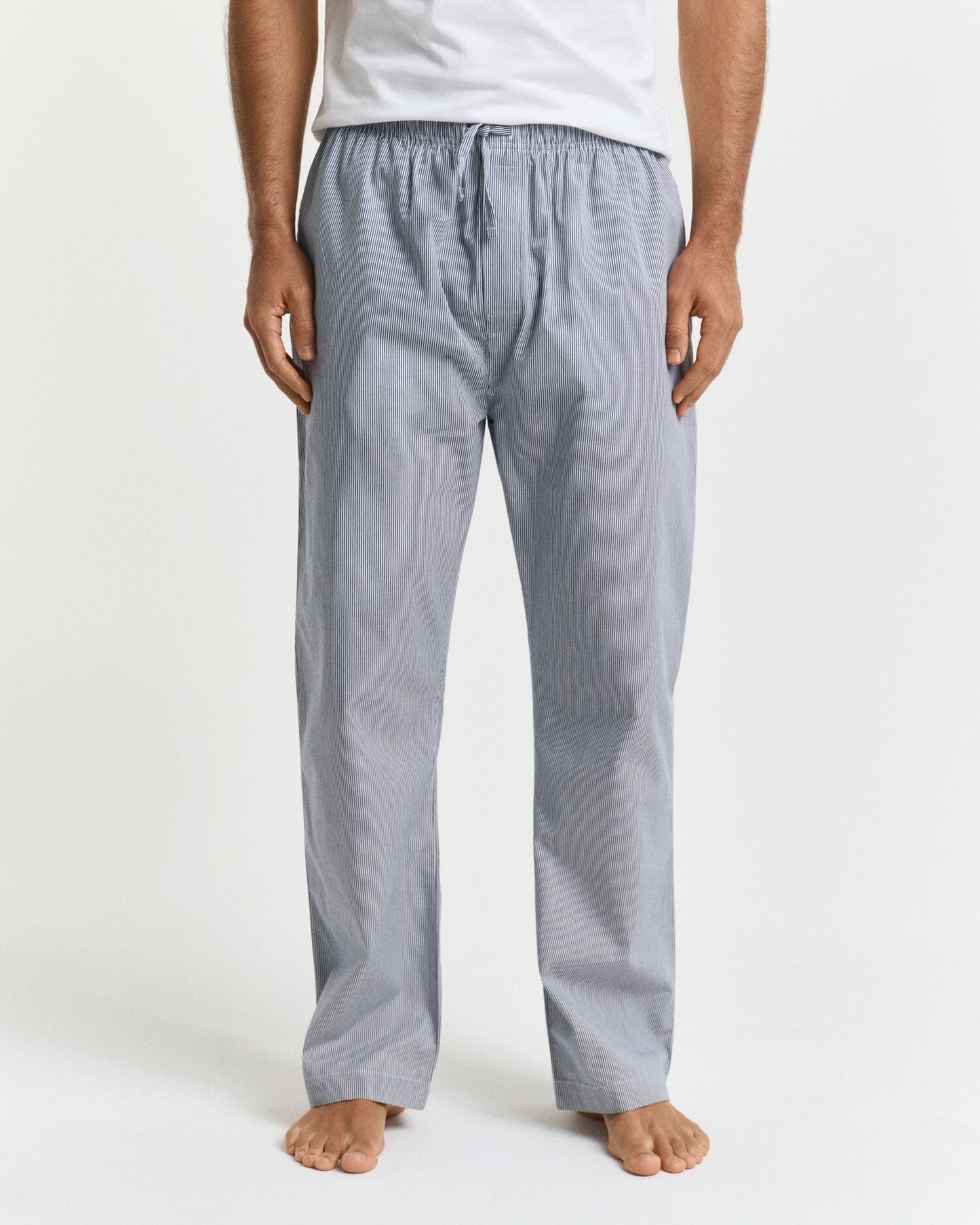 Pantalon de pyjama en popeline rayée