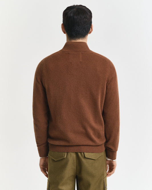 Kaschmir-Half-Zip-Pullover