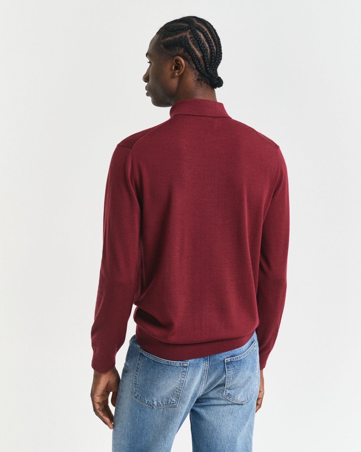 Polo en laine mérinos extrafine