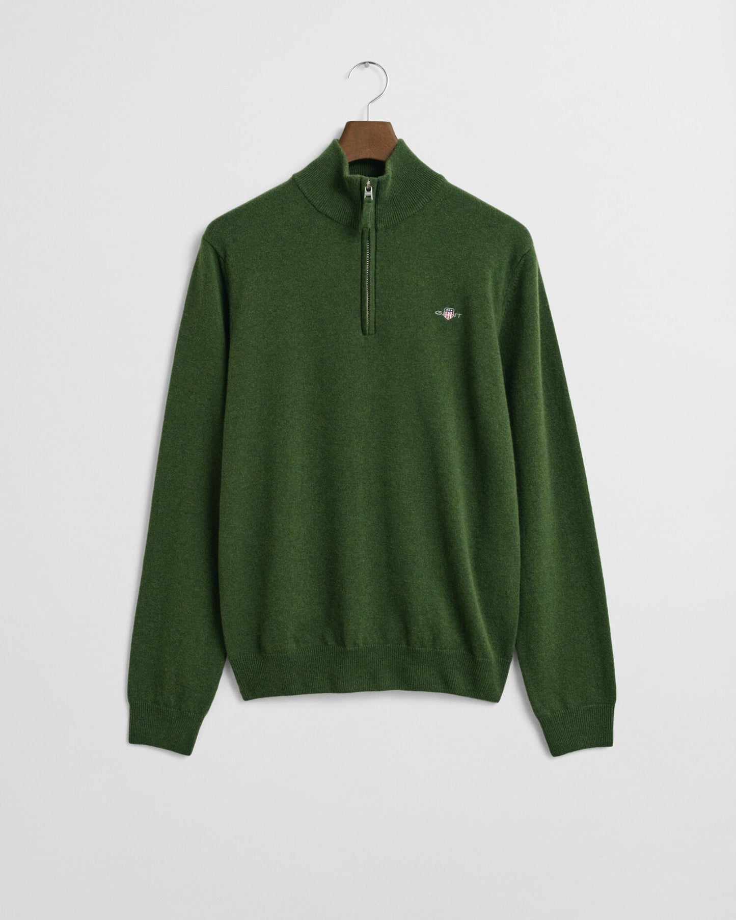 Pull demi-zippé en agneau de première qualité