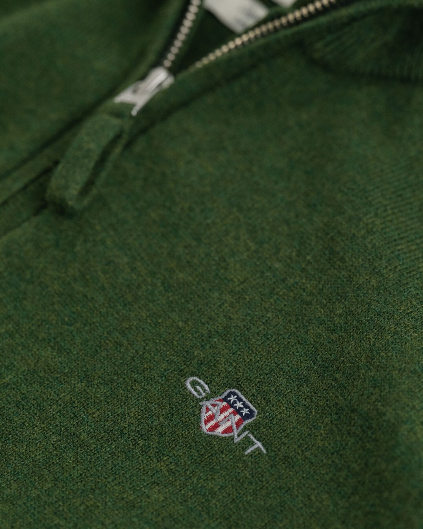 Pull demi-zip en lambswool superfine