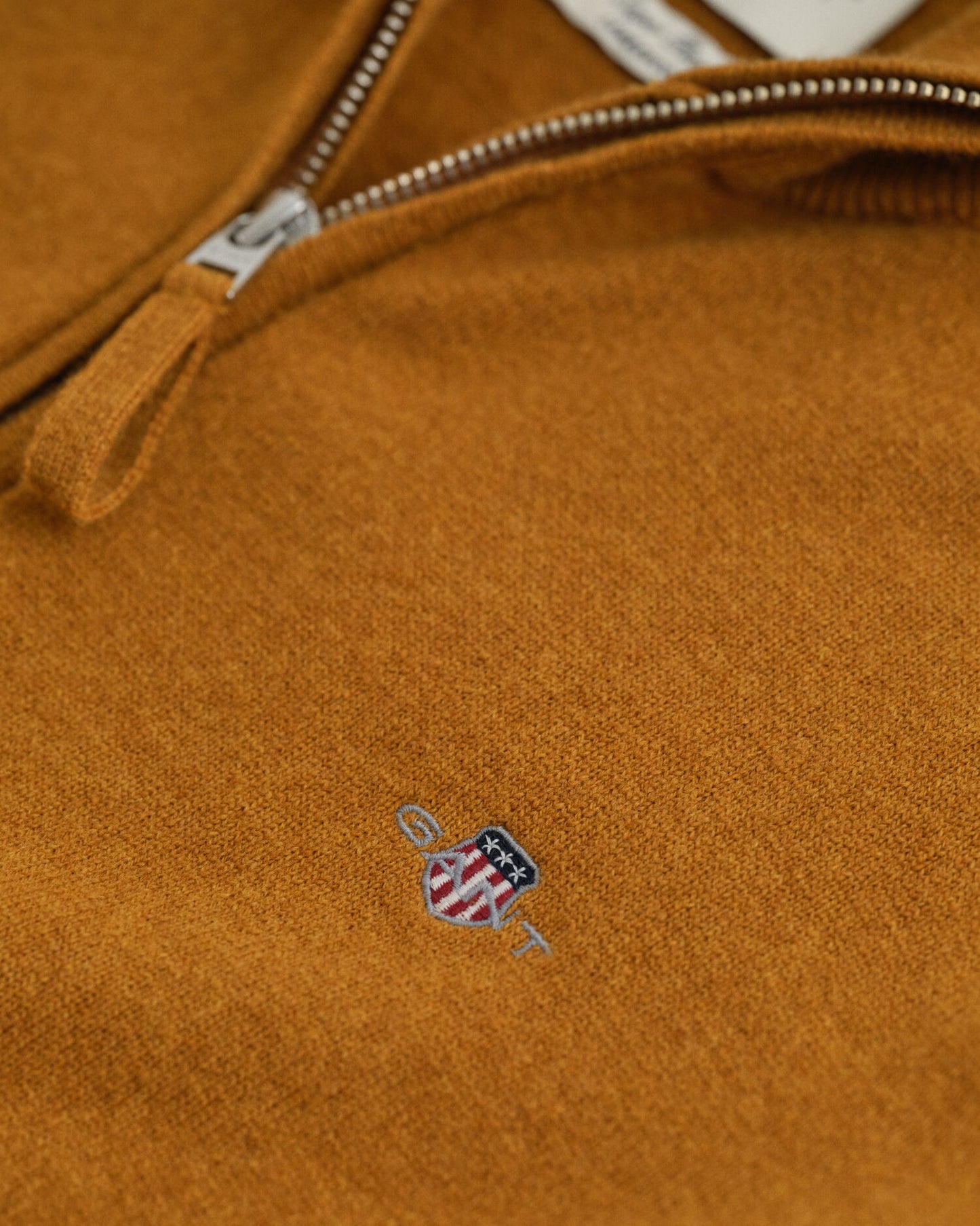 Pull en demi-zip en lambswool superfine