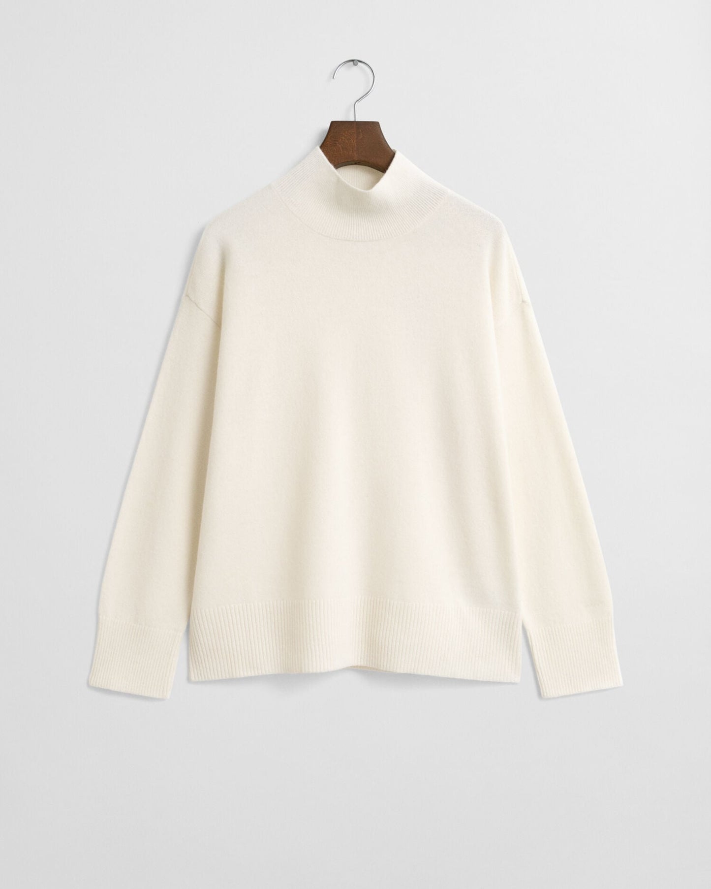Pull à col roulé en laine d'agneau superfine