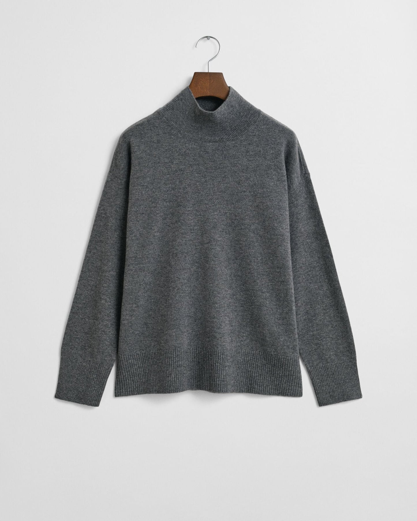 Pull à col roulé en laine d'agneau superfine