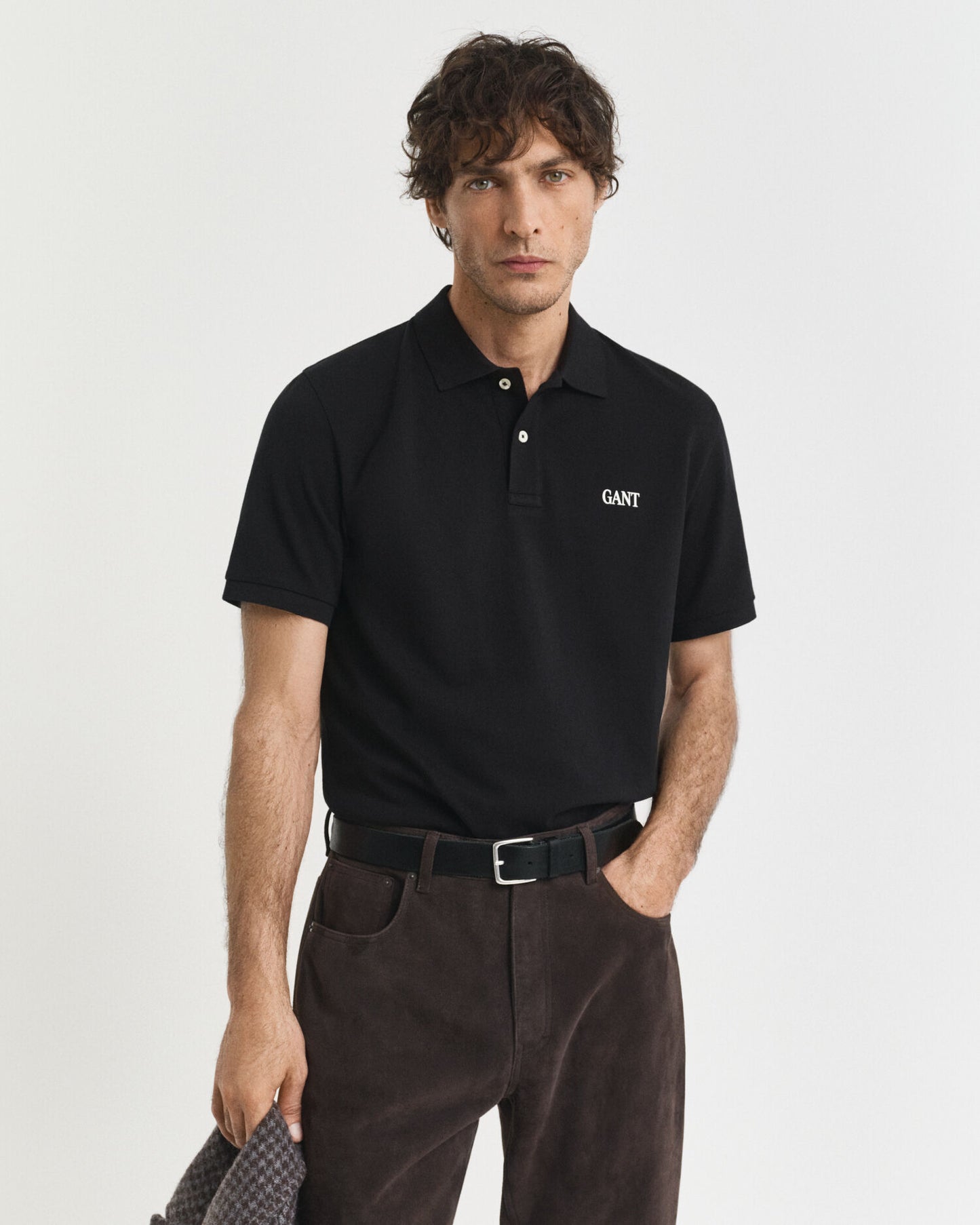 Poloshirt mit kleinem Grafikdruck