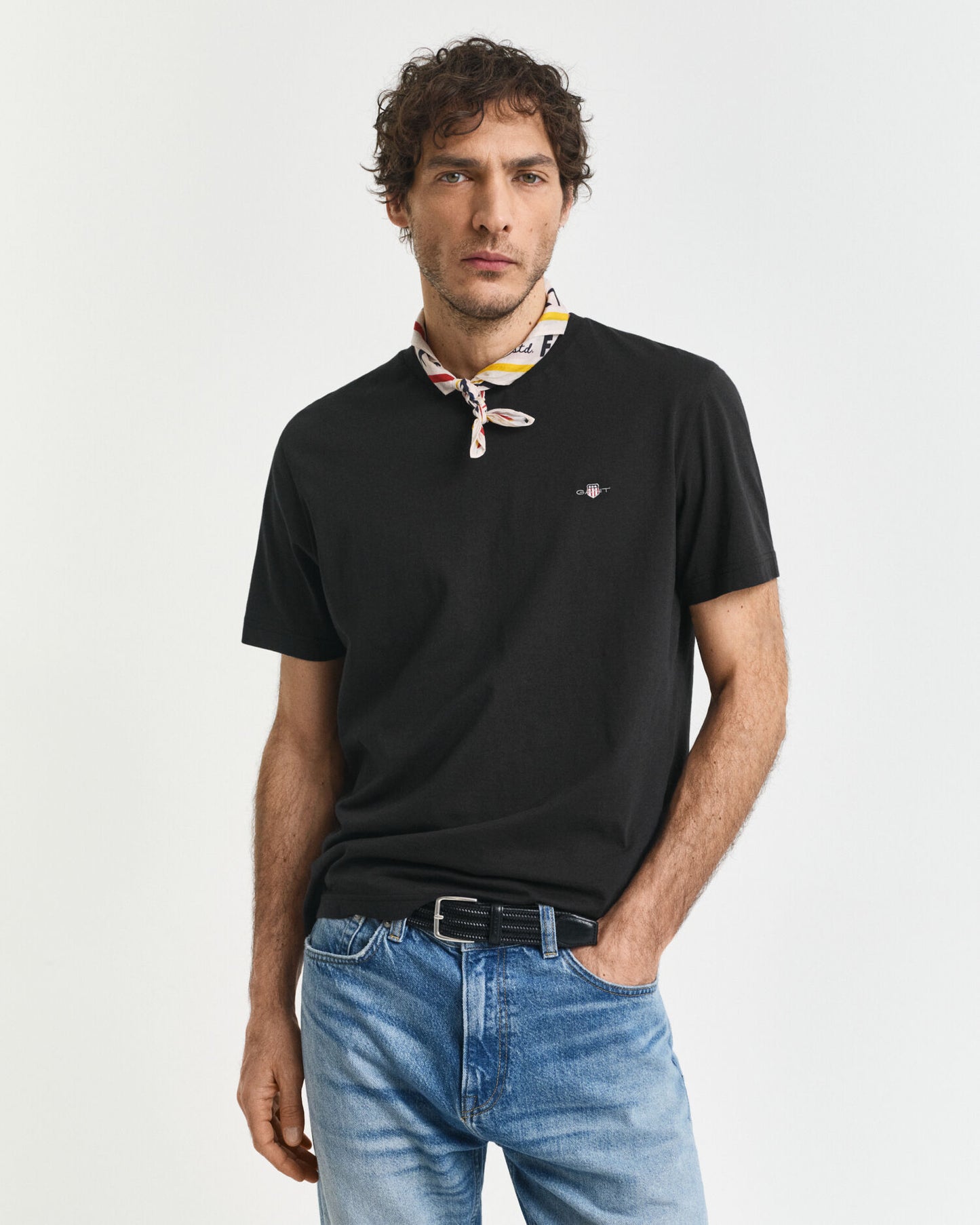 T-shirt droit avec écusson