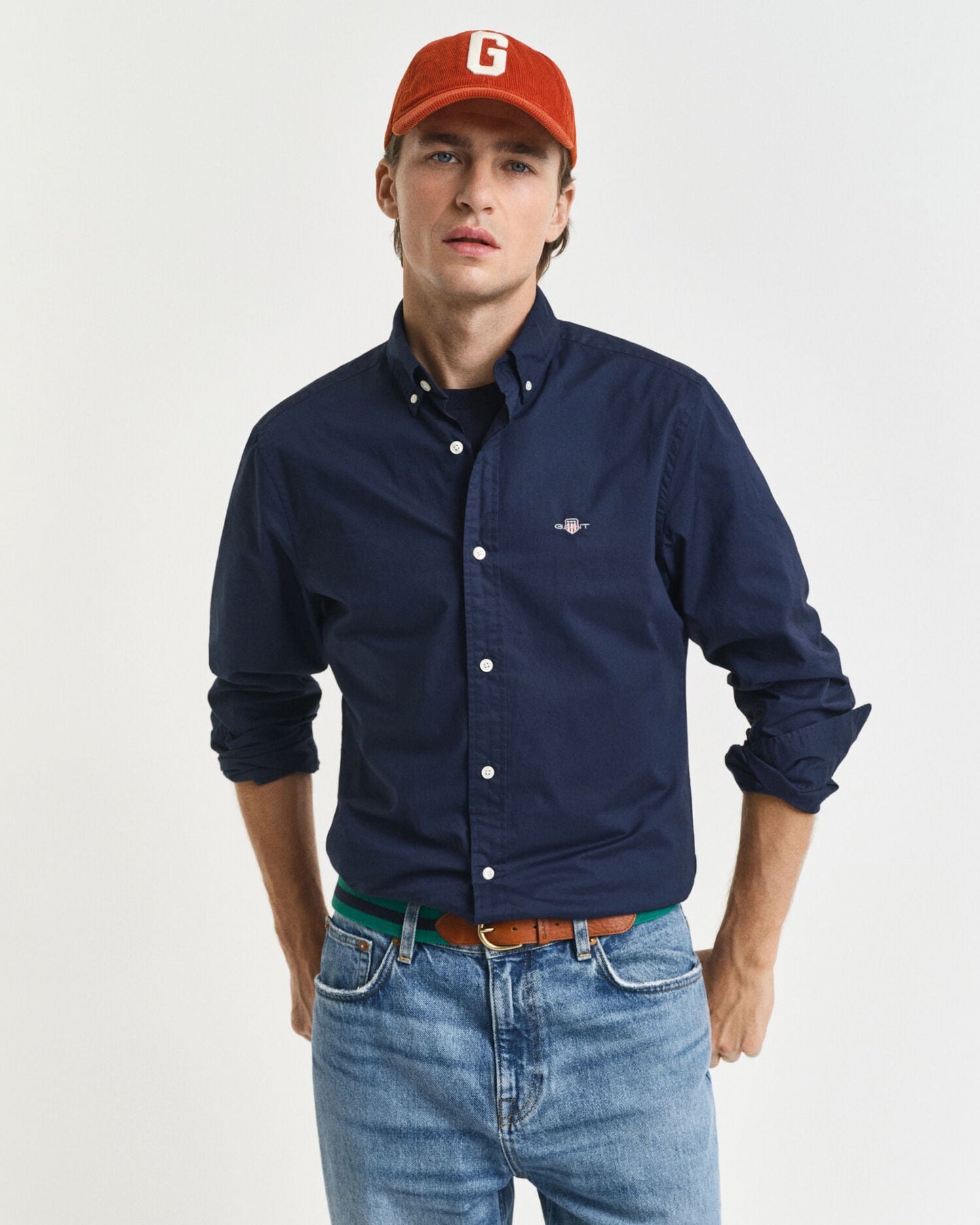Chemise Classique Slim en Popeline