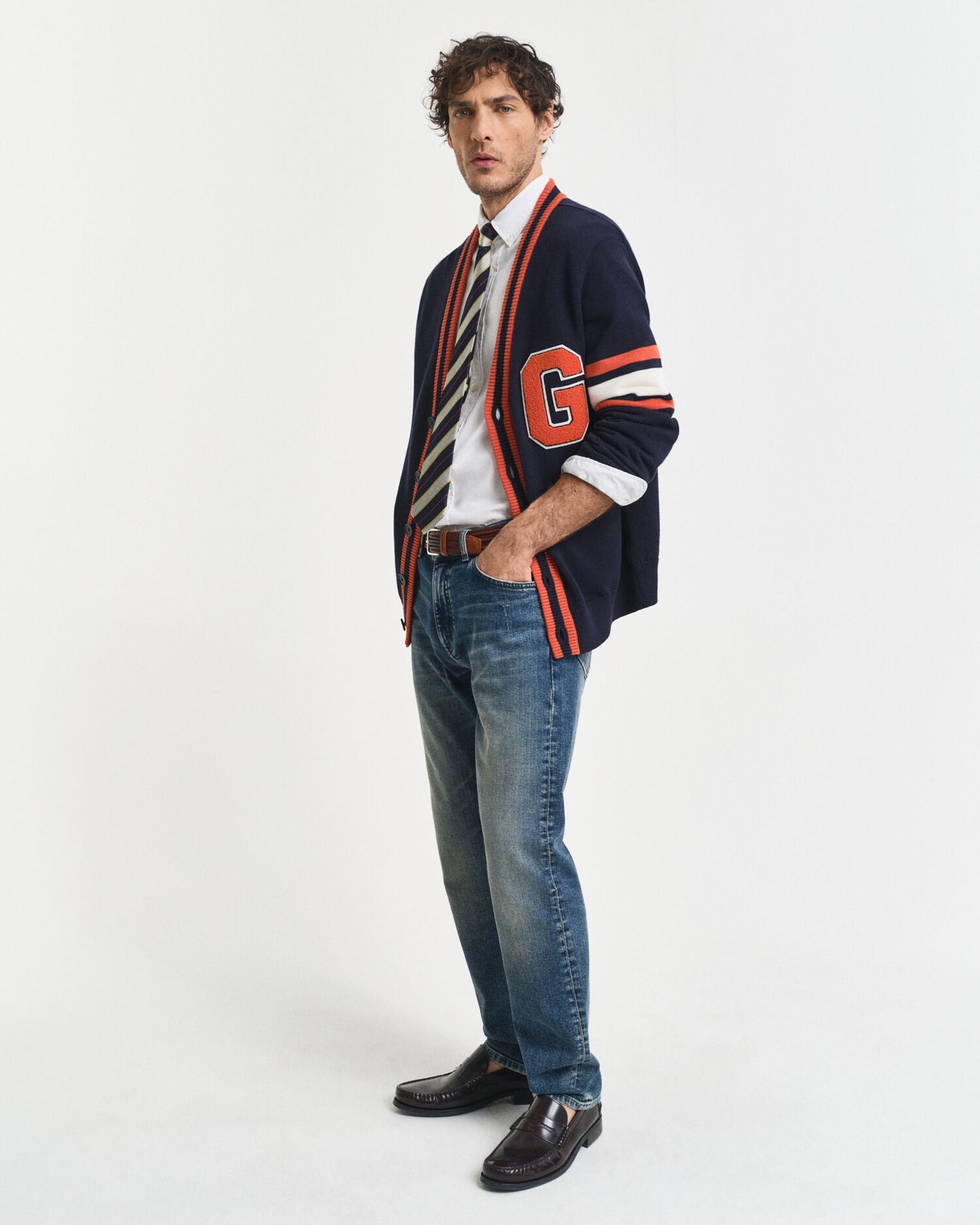 Chemise Oxford en Pinpoint Coupe Droite